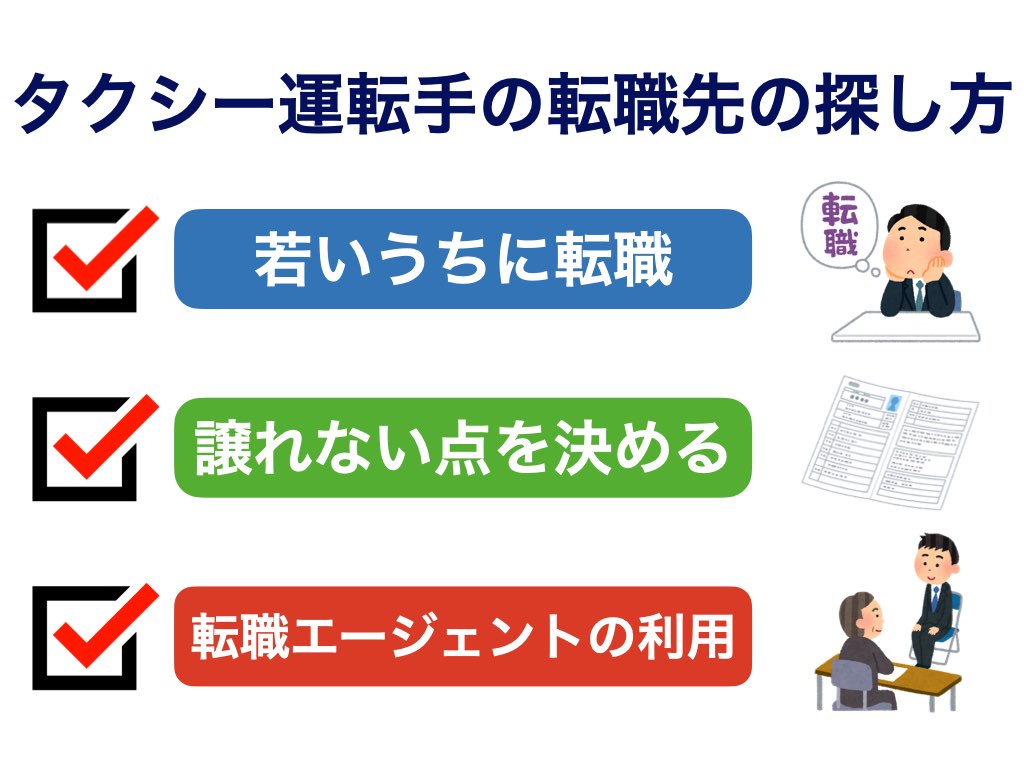 タクシー業界の別の職種